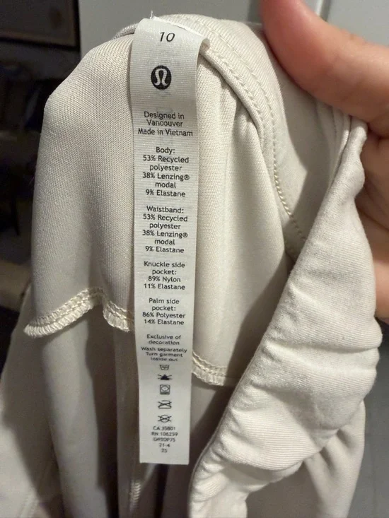 Lululemon Softstreme Relaxed High-Rise Pant White Opal Size 10 - Picture 6 of 7